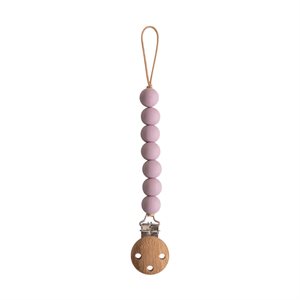 Mushie Pacifier Clips - Halo Mauve